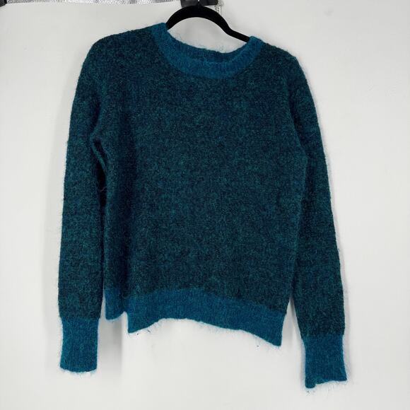 A.L.C. Adina Metallic Wool Mohair Teal Sweater - Picture 2 of 5